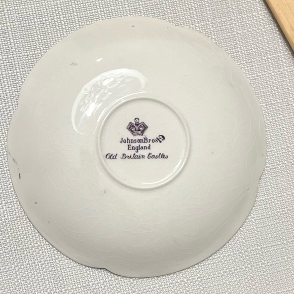 Old Britain Castles Lavender by Johnson Brothers Set of 6 Saucers Plates 5-3/4” - Picture 3 of 10